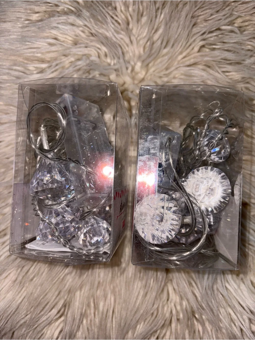 New Target String Lights 8 Warm White LED Indoor Light 2 Pack Sets NIB Diamond